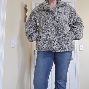 Thread & Supply Gray Teddy Jacket